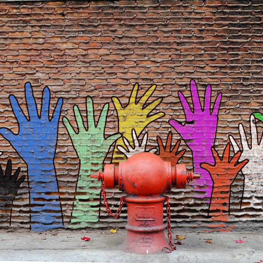 hand mural